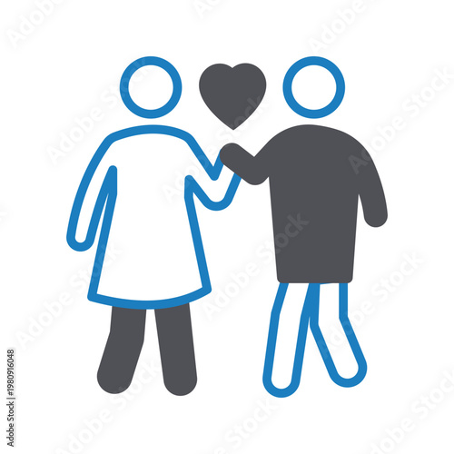  Togetherness Vector icon which can easily modify or edit