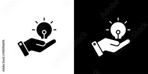 Idea Icon Sheet Black And White