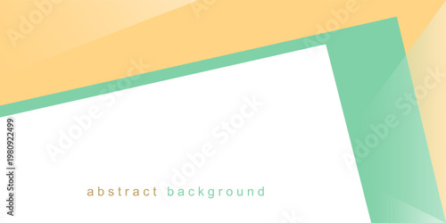 Colorful shape minimalist abstract background with white space for text and message. template design