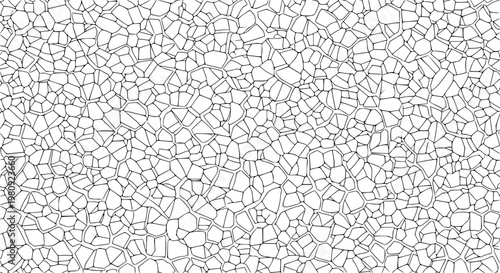 Chaotic irregular line mosaic seamless pattern vector abstract tessellation pavement texture design