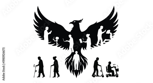 evolution of human life stages bird transformation