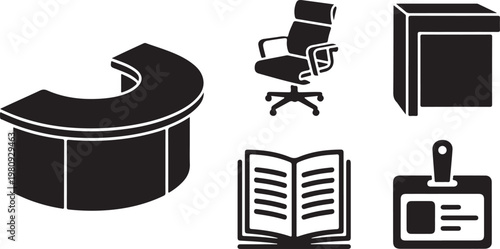 Minimalist black of kitchen appliances and tools black kitchen