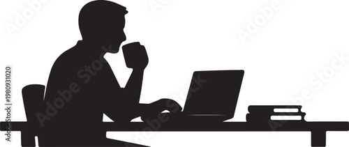 silhouette of back view of people on white background