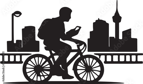 silhouette of back view of people on white background