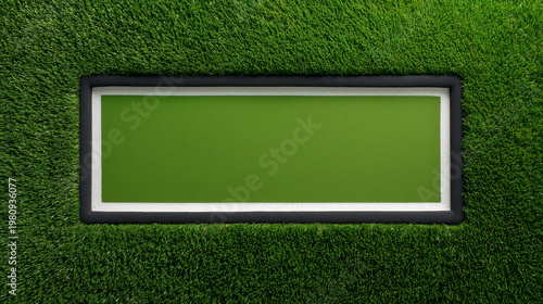 Golf Putting green, top down view
