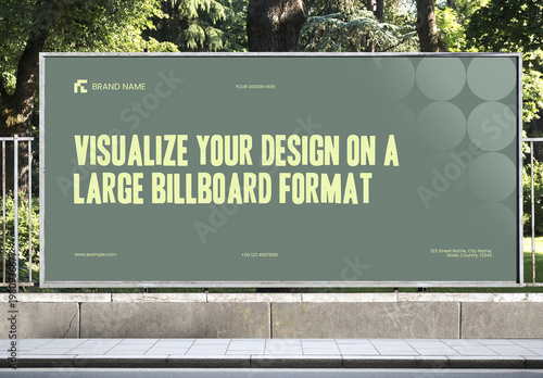 Horizontal Billboard Mockup Banner Template