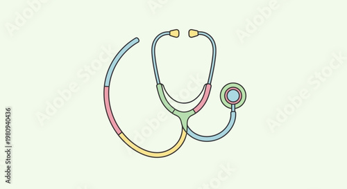Stethoscope Medical Diagnostic Tool Device.