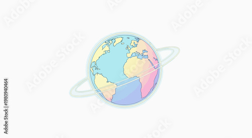 Globe Earth Planet World Map.