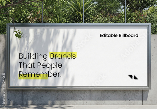 Street Billboard Mockup