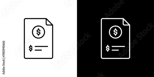 Document Icon Sheet Black And White