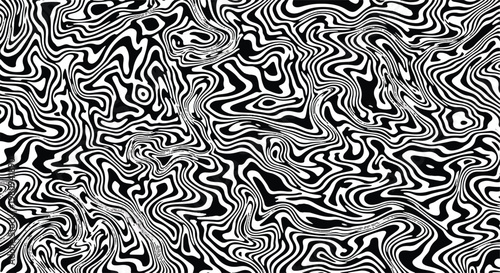 Abstract black and white swirling organic pattern with abstract background monochrome mesmerizing intertwined psychedelic contrast contemporary creative illustration seamless