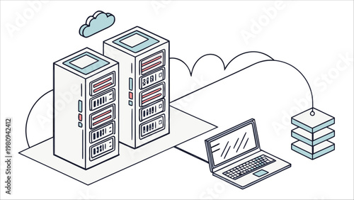 Cloud server racks data center hosting infra data