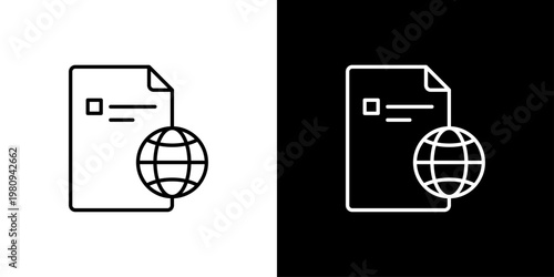 Document Icon Sheet Black And White