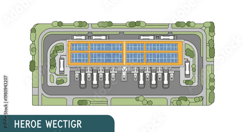 Solar Panel Farm Energy Generation System.