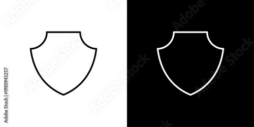 Shield Icon Sheet Black And White