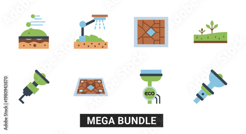 Collection of various garden sprinklers.