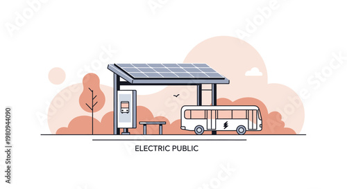 Electric Bus Charging Station Infrastructure.