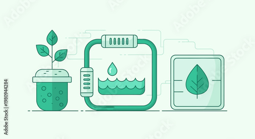 Green leaf plant growing in pot.