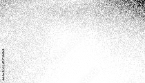 Halftone background pattern. Grain texture polka dots on white background. Stipple Dot art speck distressed grunge texture banner