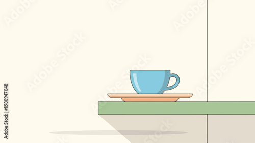 Blue coffee cup on background from Pexels