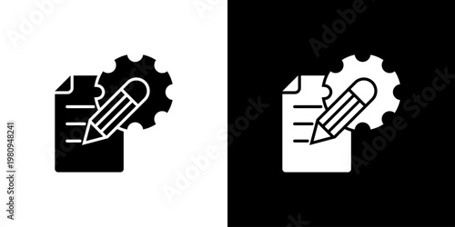 Settings Icon Sheet Black And White