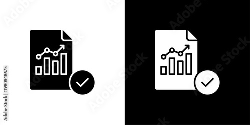 Report Icon Sheet Black And White