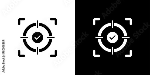 Focus Icon Sheet Black And White