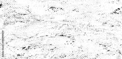 Halftone background pattern. Grain texture polka dots on white background. Noise Dot art speck distressed grunge texture banner