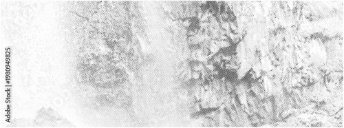 Halftone background pattern. Grain texture polka dots on white background. Dirty Dot art speck distressed grunge texture banner