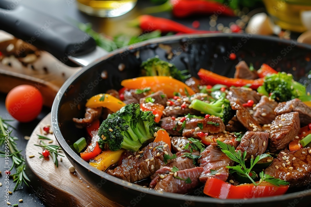 Fototapeta premium beef stew with vegetables