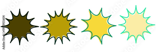 Retro Comic Book Starburst Price Tags and Vintage Pop Art Explosion Stickers for Retail Sales