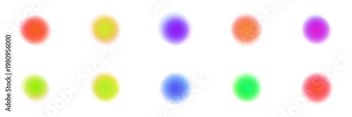 Abstract blurred color dots for sensory integration therapy and visual stimulation