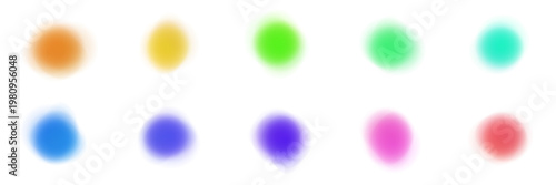 Abstract Chakra Energy Aura Blobs for Spiritual Healing and Meditation Visuals