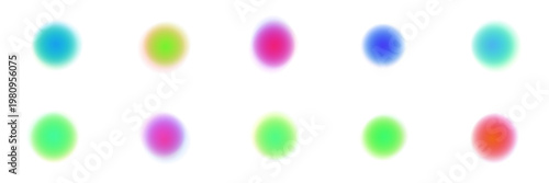 Abstract Aura Gradient Dots for Mindfulness and Meditation App Interface Design