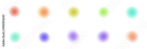 Abstract blurred color dots for sensory integration and visual therapy