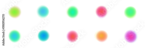 Abstract blurred gradient circles for sensory room visual stimulation and neurodiversity design