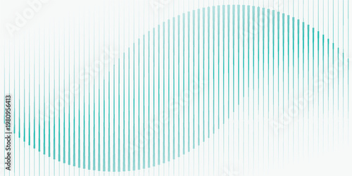 Captivate your audience with this sleek teal wave pattern. A rhythmic masterpiece of modern minimalism, perfect for a premium, high-tech aesthetic that demands attention and screams luxury.