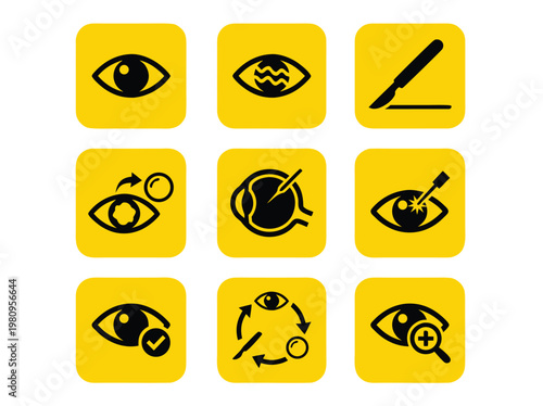 Eye Care Icons Set 2.
