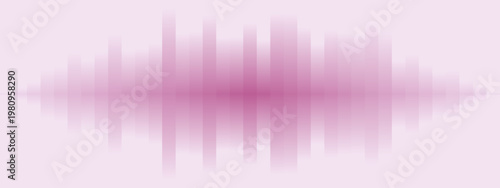 Pink Sound Wave Visualization for Podcast Audio and ASMR Meditation Background