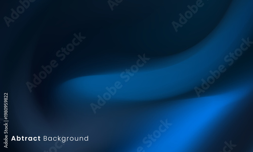 Dark abstract background with blurred blue. Vibrant colorful fluid wallpaper with color palette and frame. Modern multicolored digital backdrop, web banner.