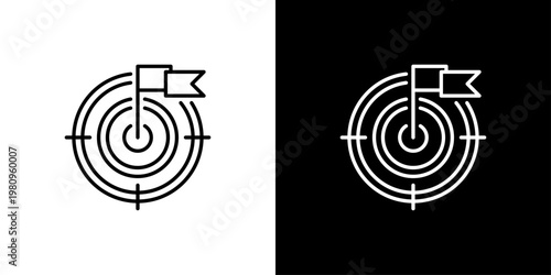 Goal Icon Sheet Black And White
