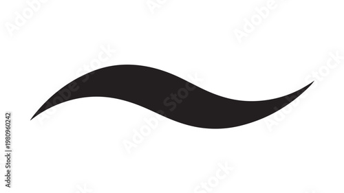 Black Mustache Icon For Branding Concepts