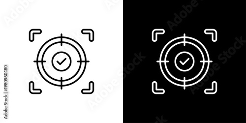 Focus Icon Sheet Black And White