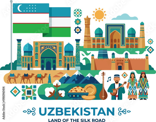 Uzbekistan A Journey Through the Land of the Silk Road, Showcasing Iconic Architecture, Cultural Traditions, and Natural Wonders