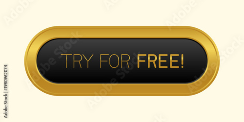 Modern call-to-action button with the text "Try For Free", designed for websites and mobile applications. Clean and minimal UI element encouraging users to start a free trial, perfect for marketing.