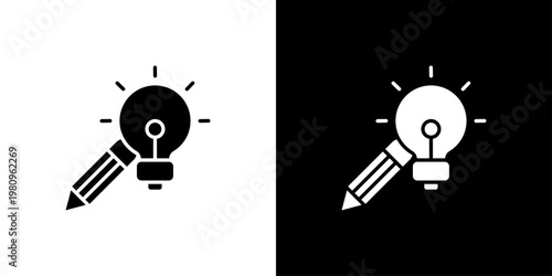 Idea Icon Sheet Black And White