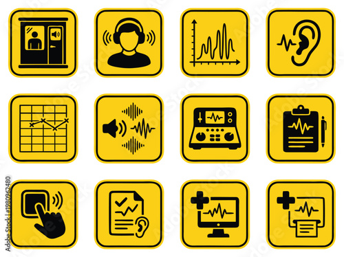 Hearing Test Icons.