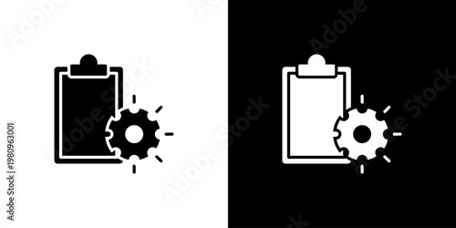 Clipboard Icon Sheet Black And White