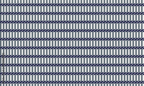 Geometric abstract pattern seamless with vertical stripes n weaving, optical illusion, light and grey on pale grey background. Vector illustration for masculine shirt lady dress cloth cover decoration