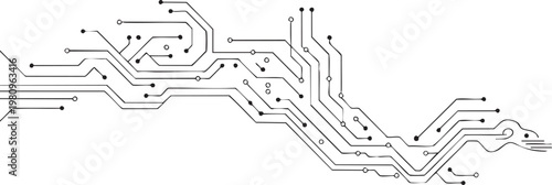 circuit digital network topology trace nodes connection background